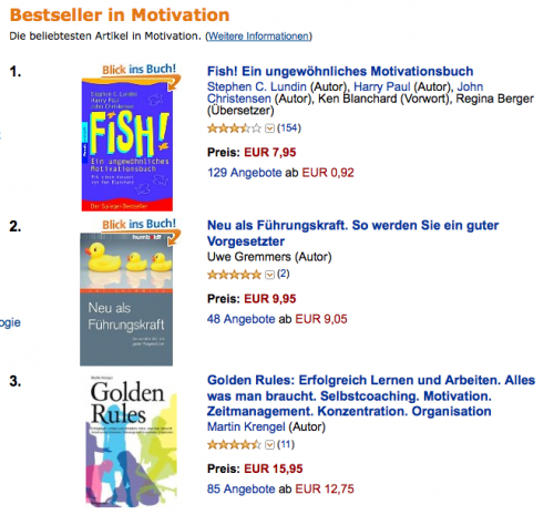 Bestseller Motivation 29Aug2011