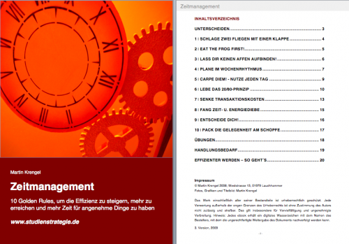 Inhaltsverzeichnis ebook ZEITMANAGEENT
