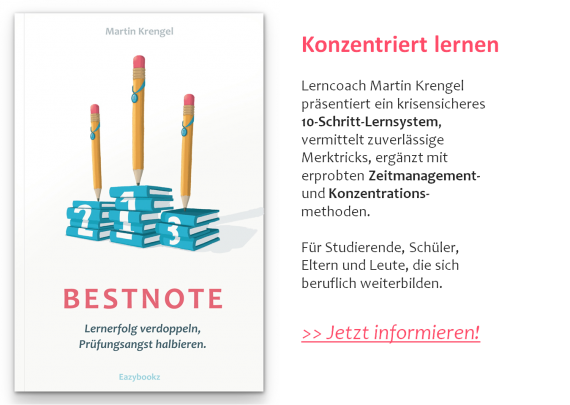 Bestnote Konzentriert lernen Lerntipps