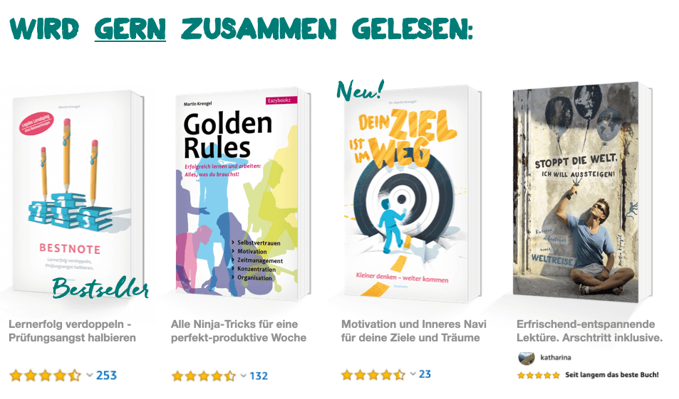 Bestseller Ratgeber Buch - Bücher Motivation - Zeitmanagement - Karriere - Stress - Burnout Prevention - Gelassenheit - Reisen - Weltreise - Dr Martin Krengel