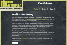 Dein Masterplan - Troubleshooter Training