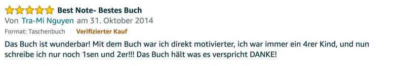 Erfahrungsbericht Lernkurs - Bestnote - Lernseminar - Lernratgeber - Buch Besser lernen - beste Lernmethode für Schueler und Studenten - Meinung - zu Martin Krengel 2