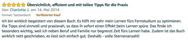 Erfahrungsbericht Lernkurs - Bestnote - Lernseminar - Lernratgeber - Buch Besser lernen - beste Lernmethode für Schueler und Studenten - Meinung - zu Martin Krengel52.58