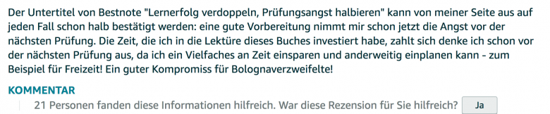 Rezension - Martin Krengel - Lerntipps - einfacher lesen und dinge verstehen und merken in Schule und Studium - Bestnote - Lernratgeber.08.35