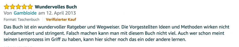 Rezension - Martin Krengel - Lerntipps - einfacher lesen und dinge verstehen und merken in Schule und Studium - Bestnote - Lernratgeber.16.02