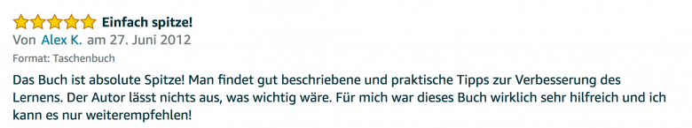 Rezension - Martin Krengel - Lerntipps - einfacher lesen und dinge verstehen und merken in Schule und Studium - Bestnote - Lernratgeber.16.21