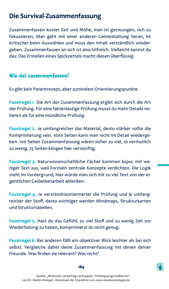 ᐅ Lernzettel ? Zusammenfassung zum Lernen schreiben ?