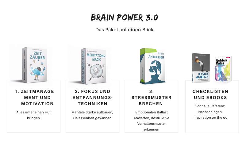 Brain Power Paket, Alle Kurse auf einen Blick von Dr. Martin Krengel