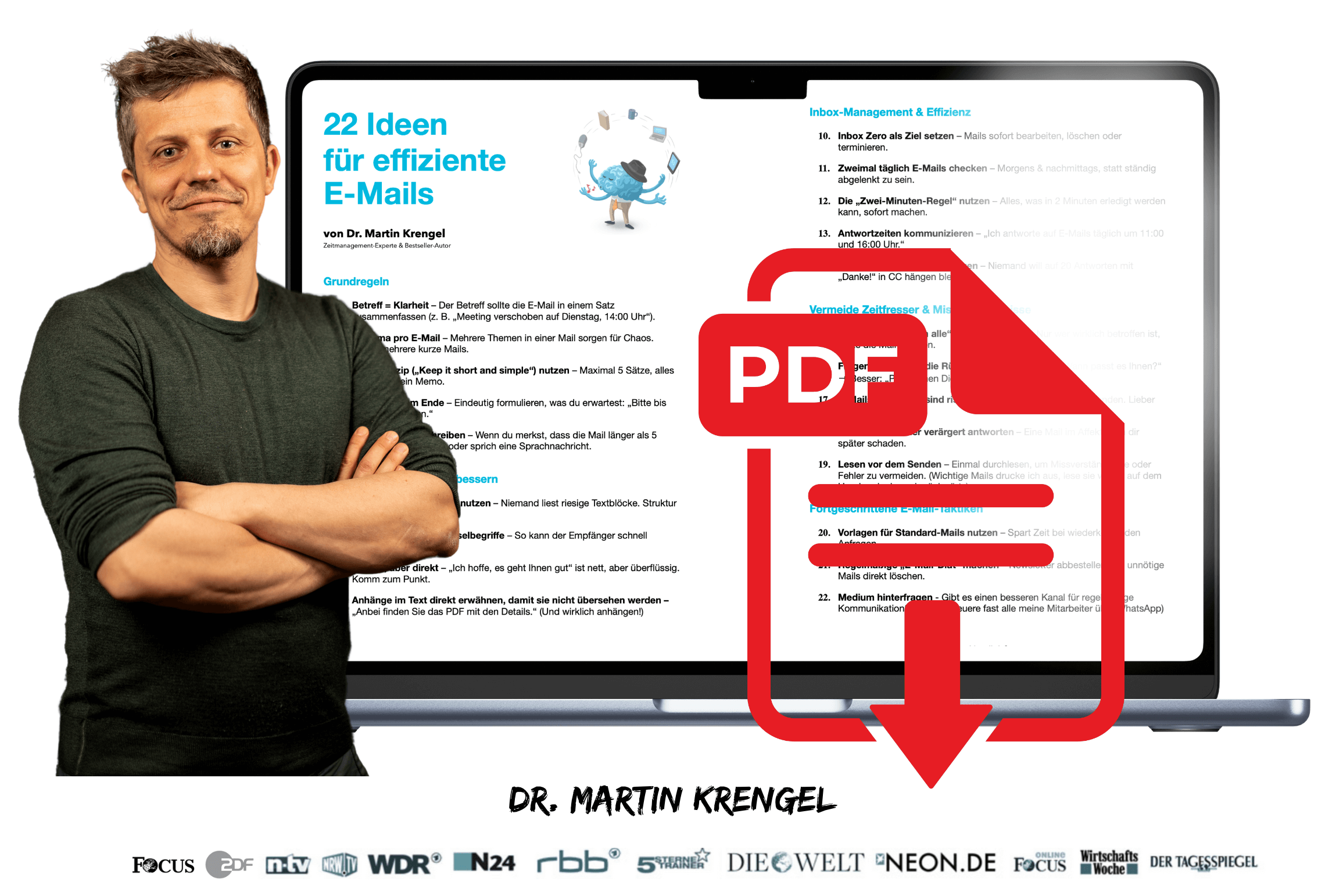Checkliste effiziente E-Mails Zeitmanagement Experte Dr Martin Krengel Redner Seminare Vortrag