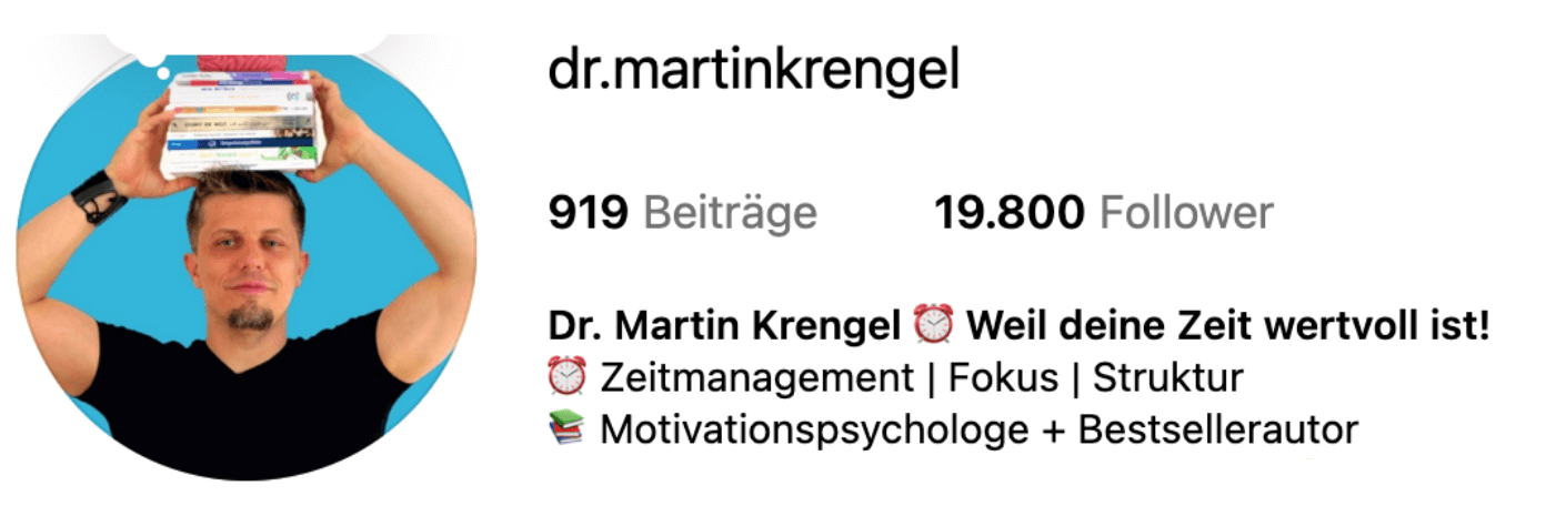 Erfolgreich sichtbar auf Instagram - Workshop Kurs Training von Dr Martin Krengel
