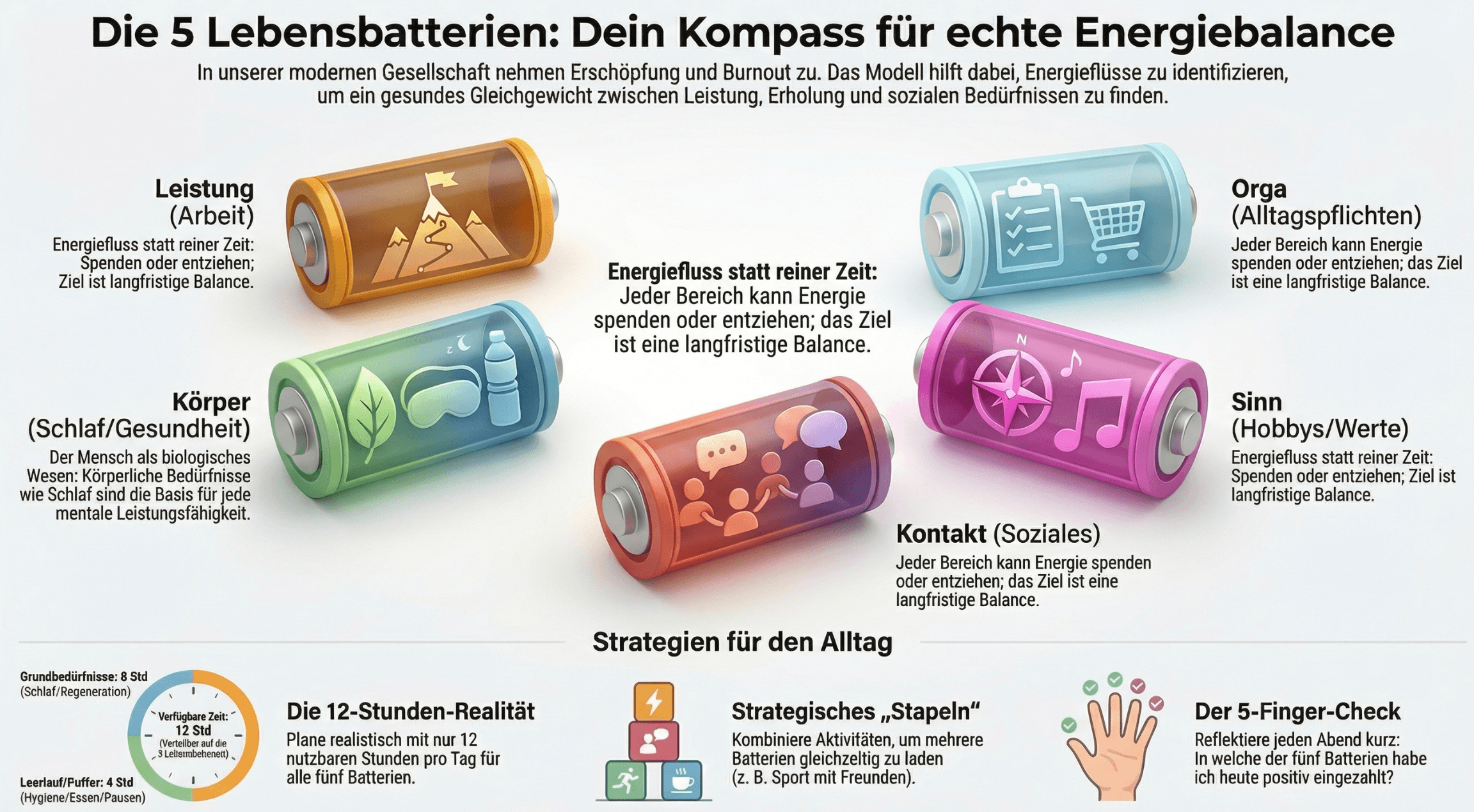 Kurs Stressmanagement Zeitmanagement Seminar Burnout vorbeugen Gelassenheit lernen inneres Kind heilen die Lebensbatterien von Dr Martin Krengel